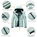 Veste de trekking DWR imperméable à capuche outdoor | Esprit Baroudeur