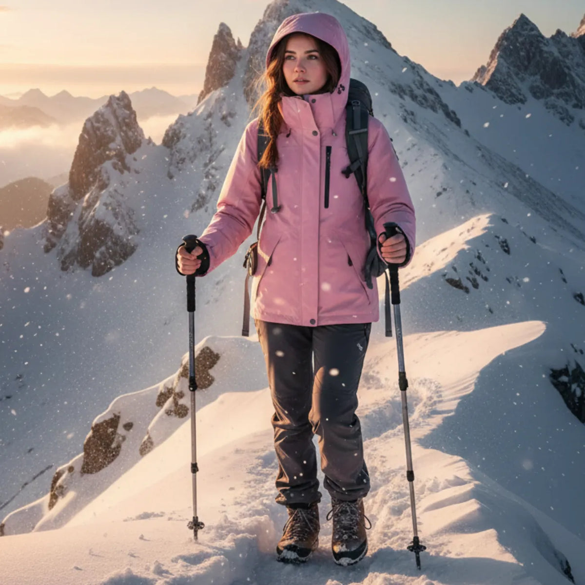 Veste de trekking DWR imperméable à capuche outdoor | Esprit Baroudeur