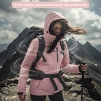 Veste de trekking DWR imperméable à capuche outdoor | Esprit Baroudeur