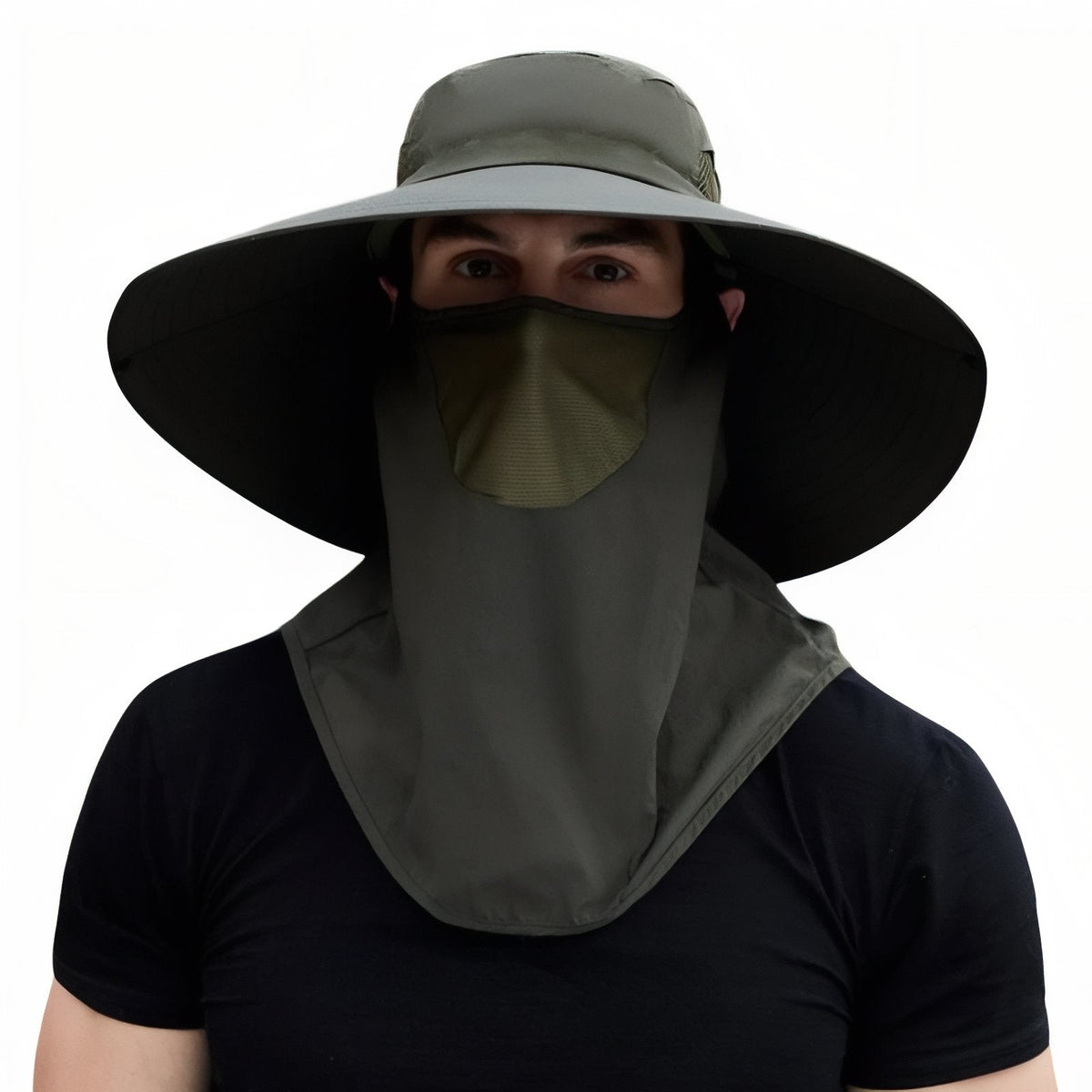Chapeau randonnée anti-UV avec protection nuque et visage | Esprit Baroudeur