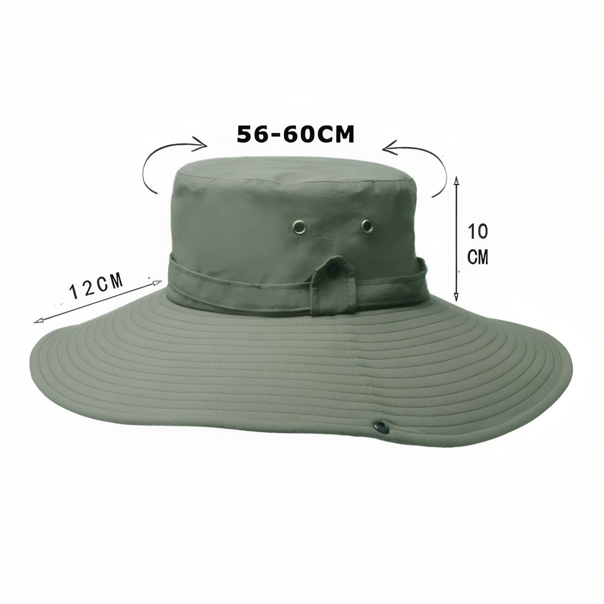 Chapeau de randonnée imperméable à large bord avec jugulaire | Esprit Baroudeur