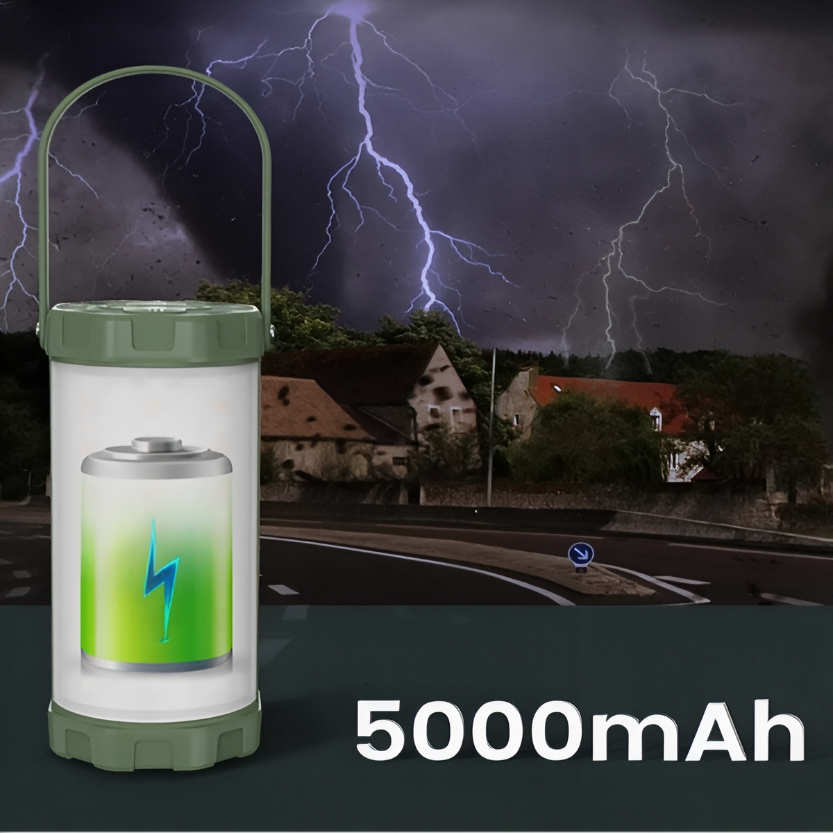 Lanterne puissante rechargeable LED camping suspendue | Esprit Baroudeur