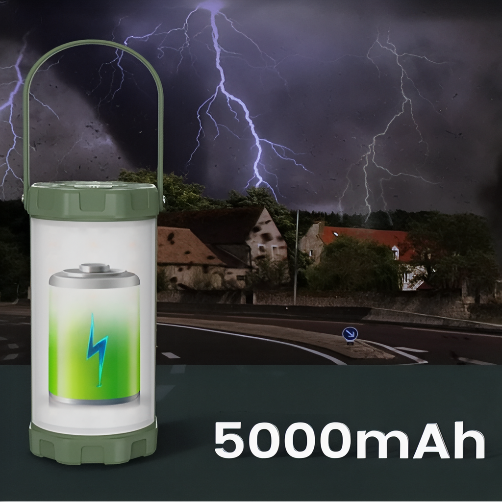 Lanterne puissante rechargeable LED camping randonnée portable | Esprit Baroudeur