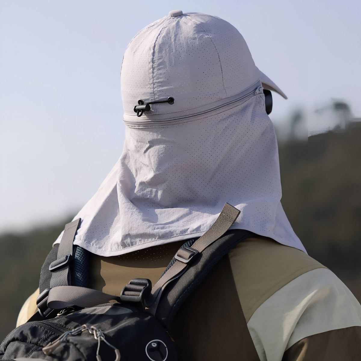 Chapeau randonnée avec protège-nuque soleil amovible | Esprit Baroudeur