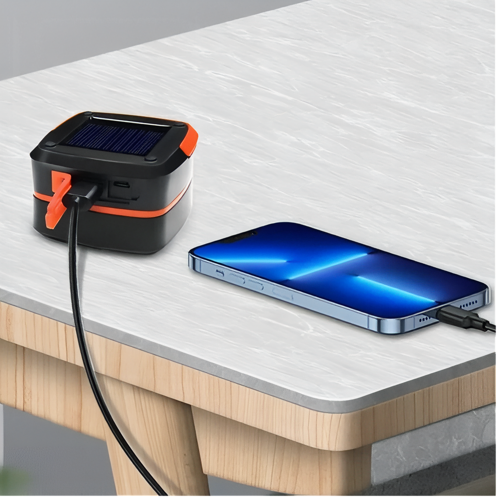 Lanterne solaire pliable de camping rechargeable LED | Esprit Baroudeur
