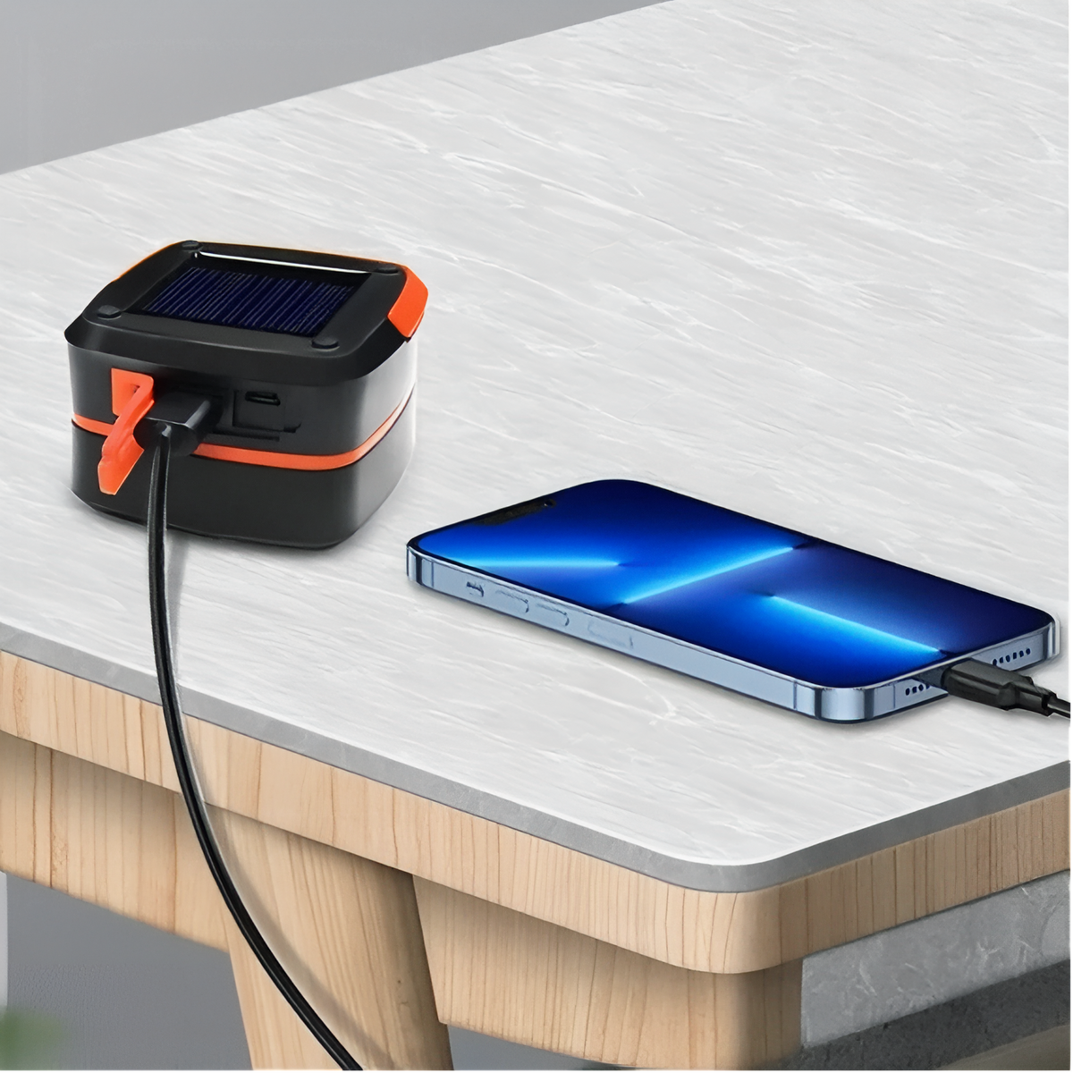 Lanterne solaire pliable de camping rechargeable LED | Esprit Baroudeur