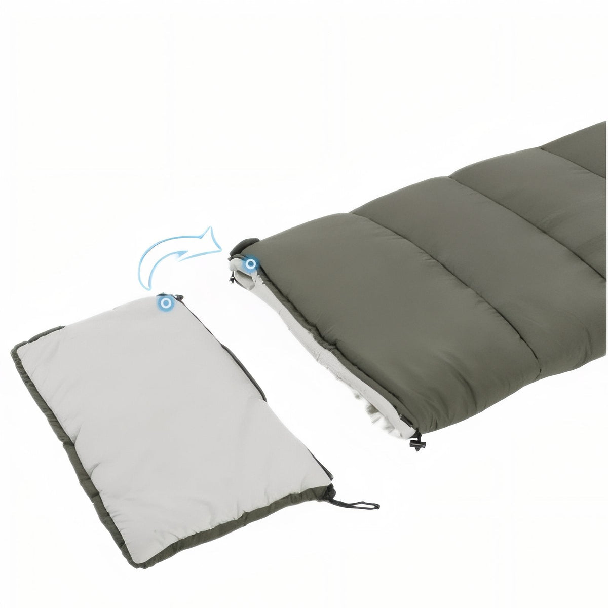 Sac de couchage jumelable 4 saisons enveloppe 2 en 1 – Esprit Baroudeur