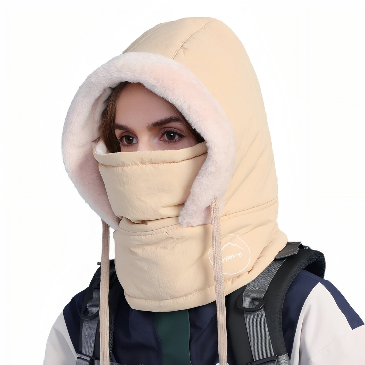 Cagoule chaude randonnée hiver avec protection visage | Esprit Baroudeur