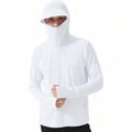 Veste anti-UV UPF 50+ à capuche et cache-visage intégré | Esprit Baroudeur