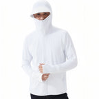 Veste anti-UV UPF 50+ à capuche et cache-visage intégré | Esprit Baroudeur