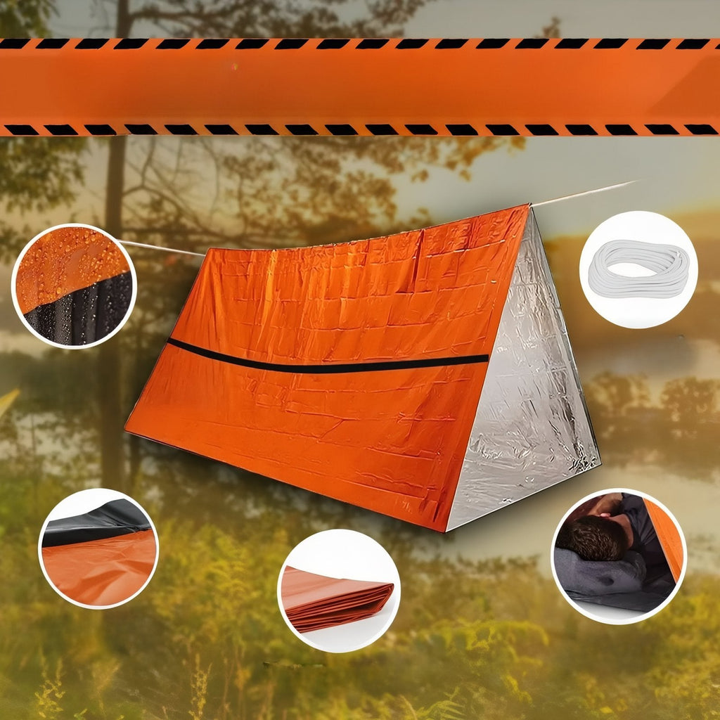 Tente de survie légère bivouac randonnée ultra-compacte