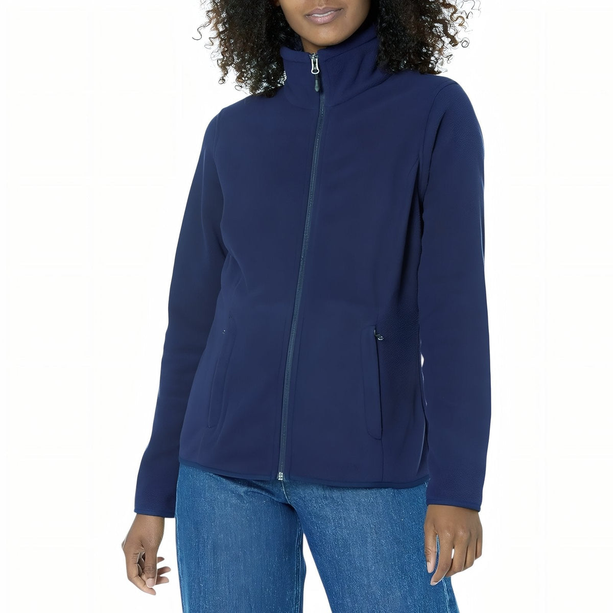 Veste polaire randonnée zippée col montant poches | Esprit Baroudeur