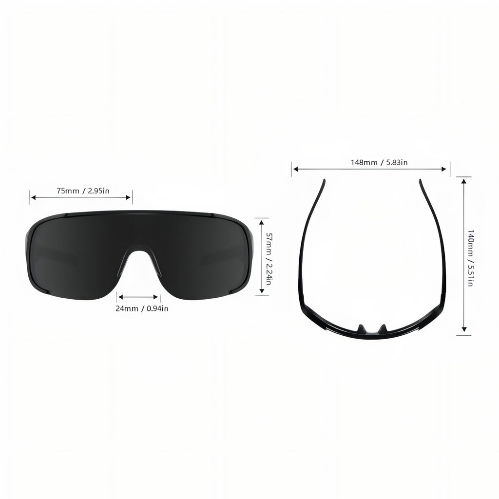 Lunettes de soleil de randonnée sport grand écran UV400 | Esprit Baroudeur