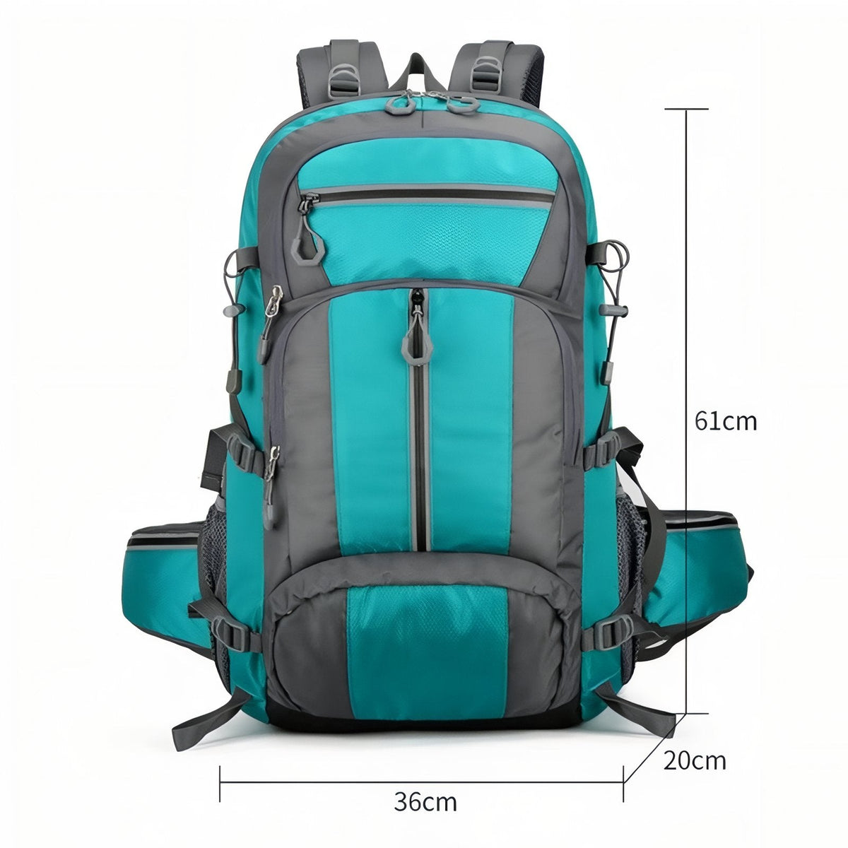 Sac à dos randonnée 55L compartiments multiples trekking | Esprit Baroudeur