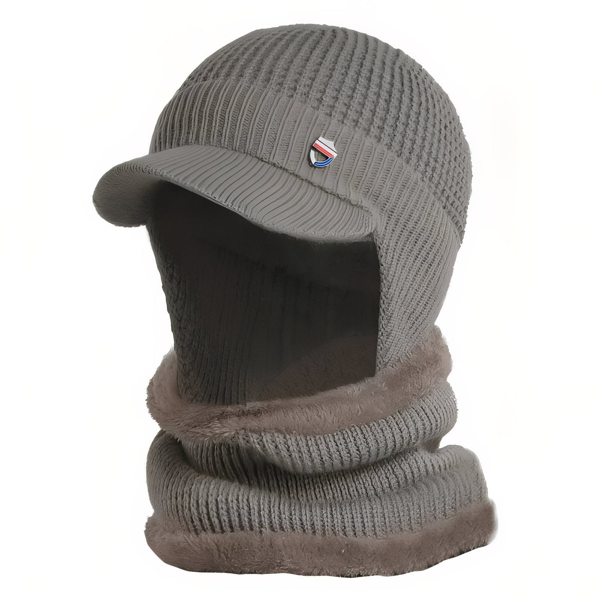 Casquette cagoule tricot avec tour de cou hiver | Esprit Baroudeur