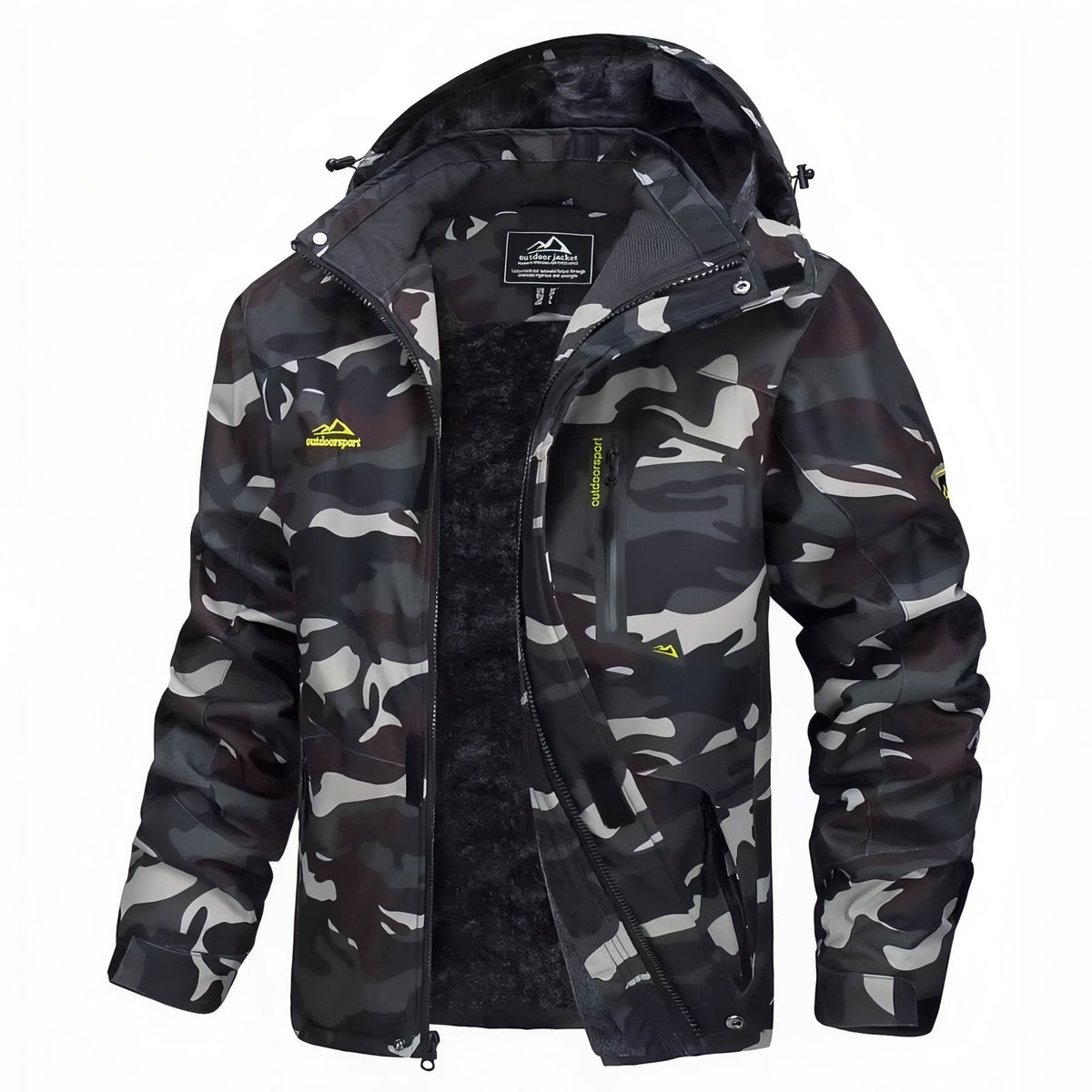 Veste camouflage randonnée imperméable doublée capuche | Esprit Baroudeur