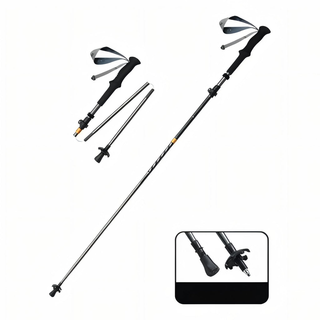 Bâton de Randonnée Pliable Carbone