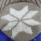 Bonnet cache-oreille tricoté motif flocon hiver | Esprit Baroudeur