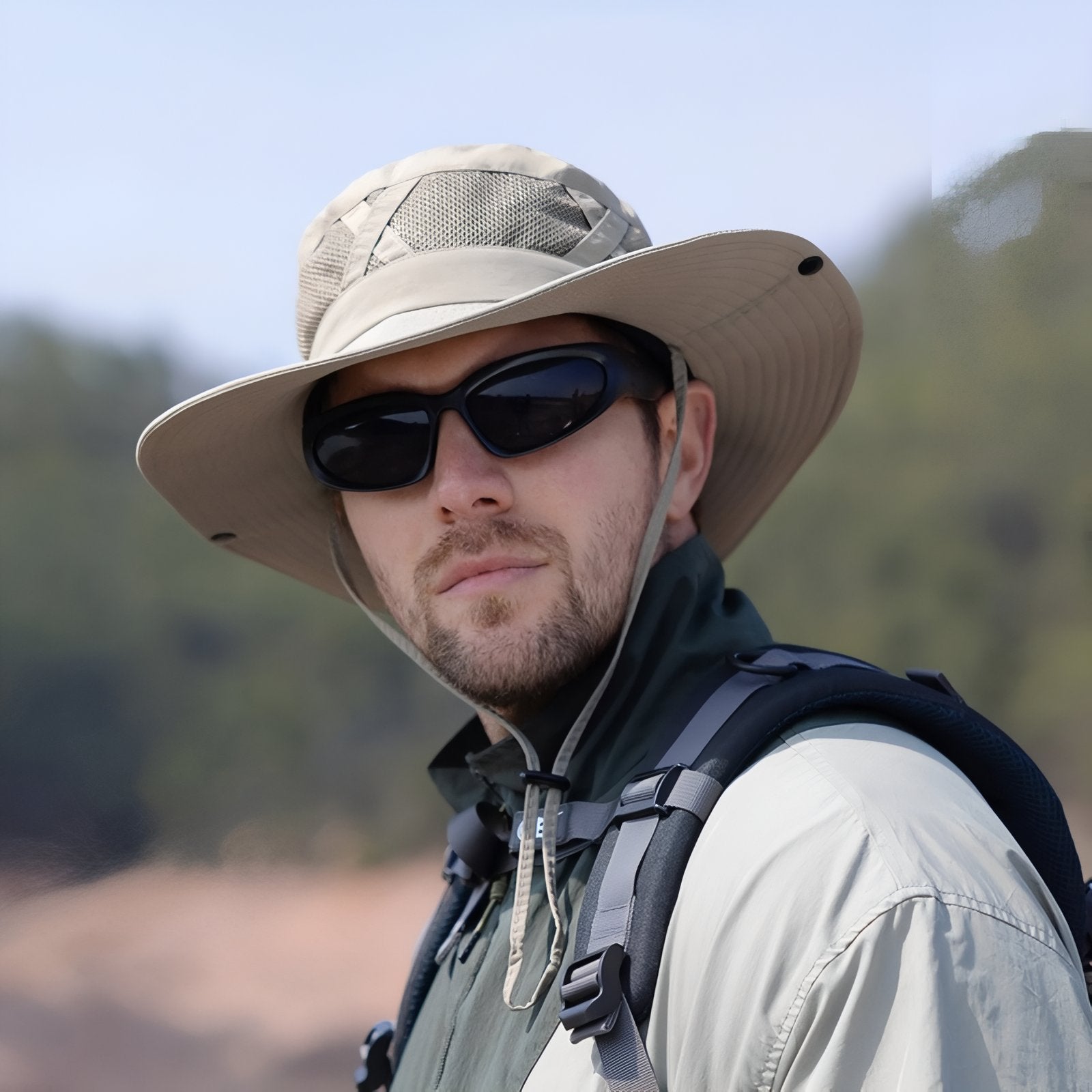 Chapeau randonnée aéré protection soleil