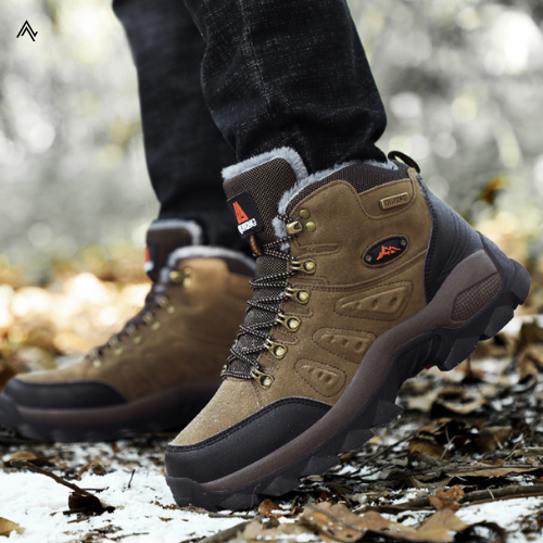 Chaussures de montagne hautes à lacets pour randonnée | Esprit Baroudeur