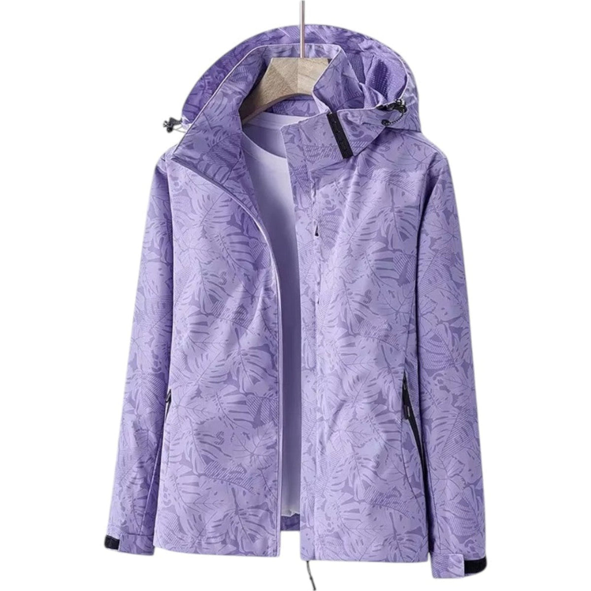 Veste imperméable randonnée à capuche motif montagne | Esprit Baroudeur
