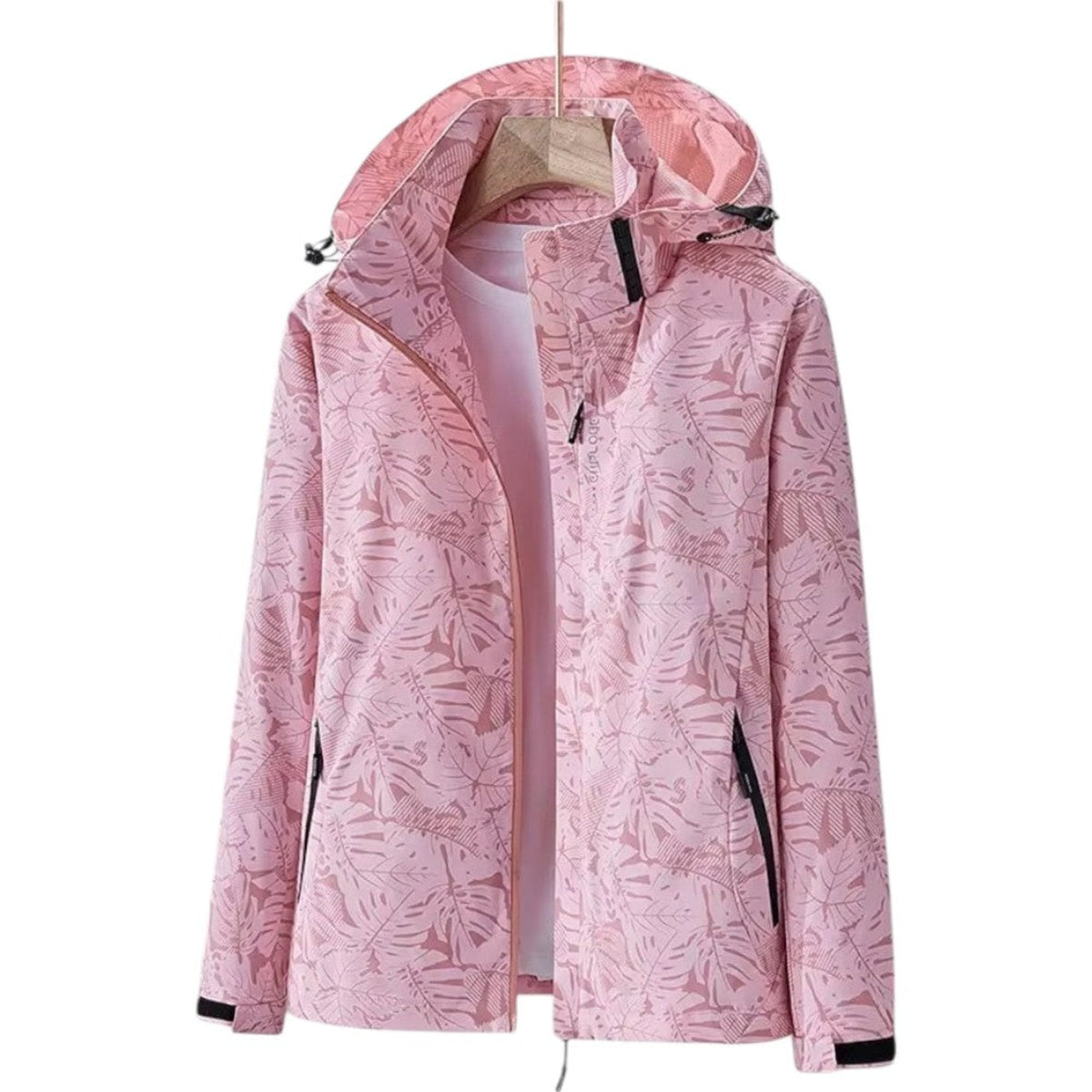 Veste imperméable randonnée à capuche motif montagne | Esprit Baroudeur
