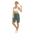 Short long randonnée avec poches cargo et ceinture élastique | Esprit Baroudeur