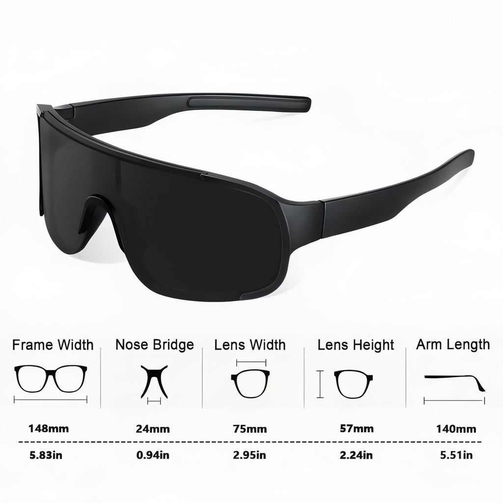 Lunettes de soleil de randonnée sport grand écran UV400 | Esprit Baroudeur
