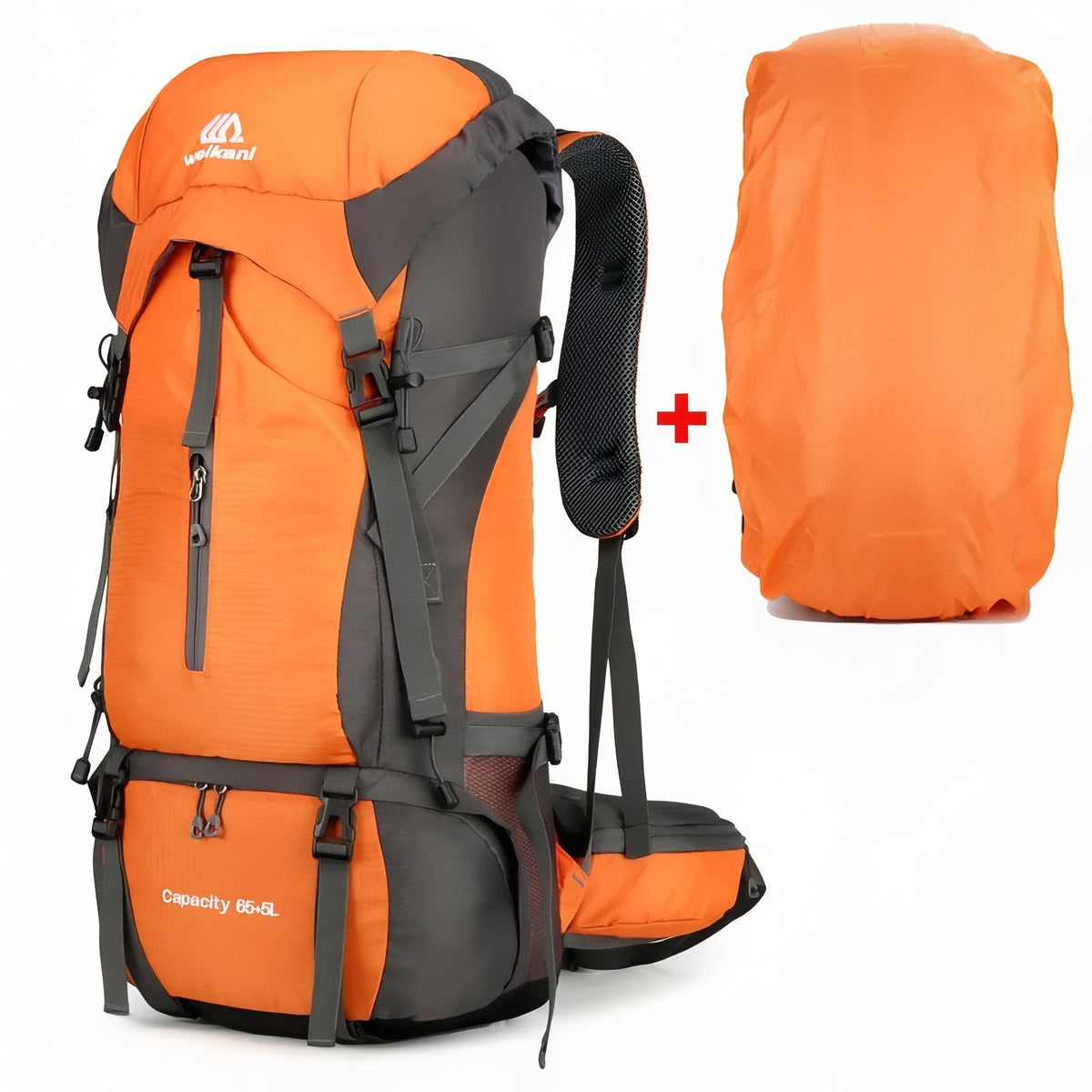 Sac à dos randonnée 70L avec housse de pluie | Esprit Baroudeur
