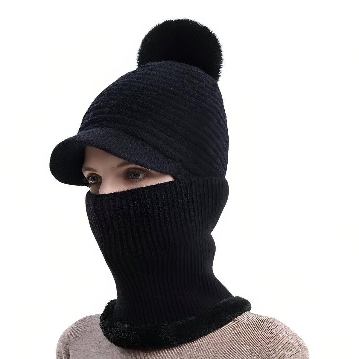 Bonnet casquette écharpe 3 en 1 hiver chaud | Esprit Baroudeur