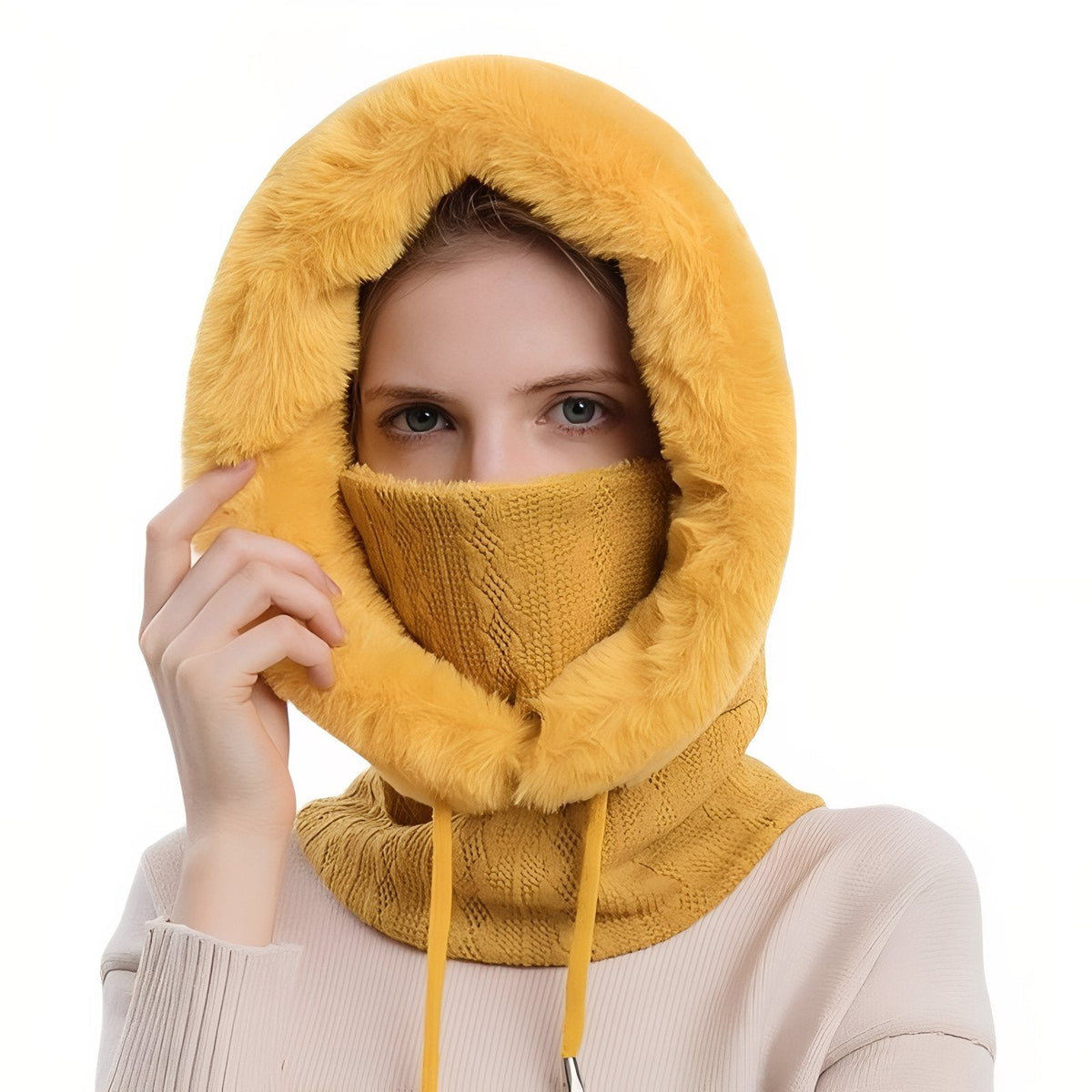 Écharpe capuche avec protection visage hiver | Esprit Baroudeur