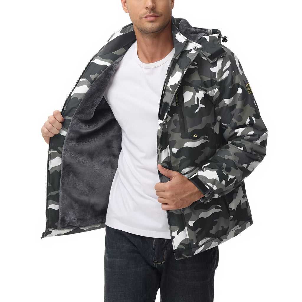 Veste camouflage randonnée imperméable doublée capuche | Esprit Baroudeur