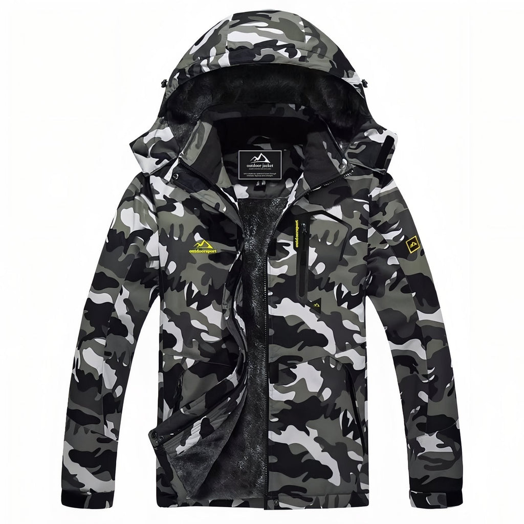 Veste camouflage randonnée imperméable doublée capuche | Esprit Baroudeur