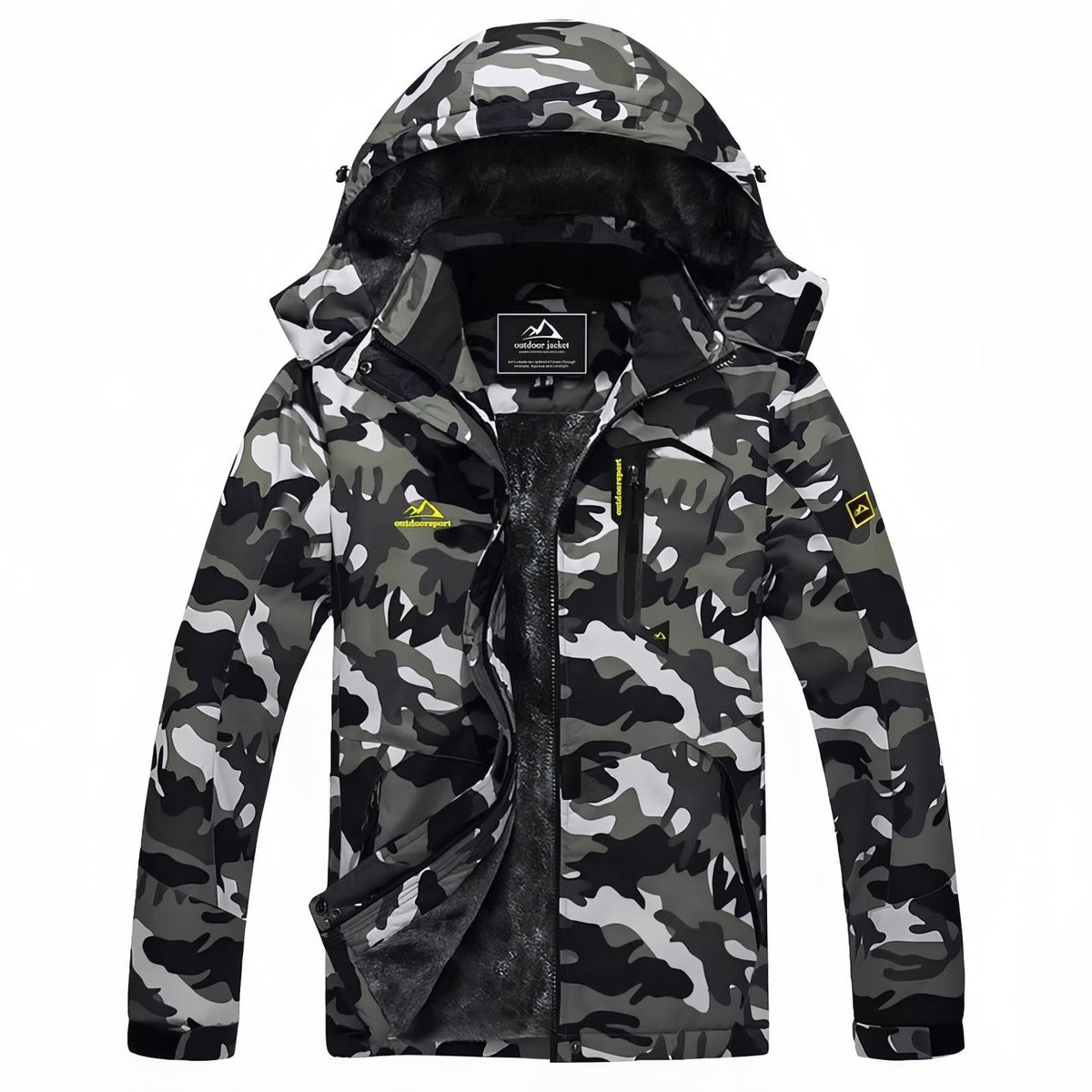 Veste camouflage randonnée imperméable doublée capuche | Esprit Baroudeur