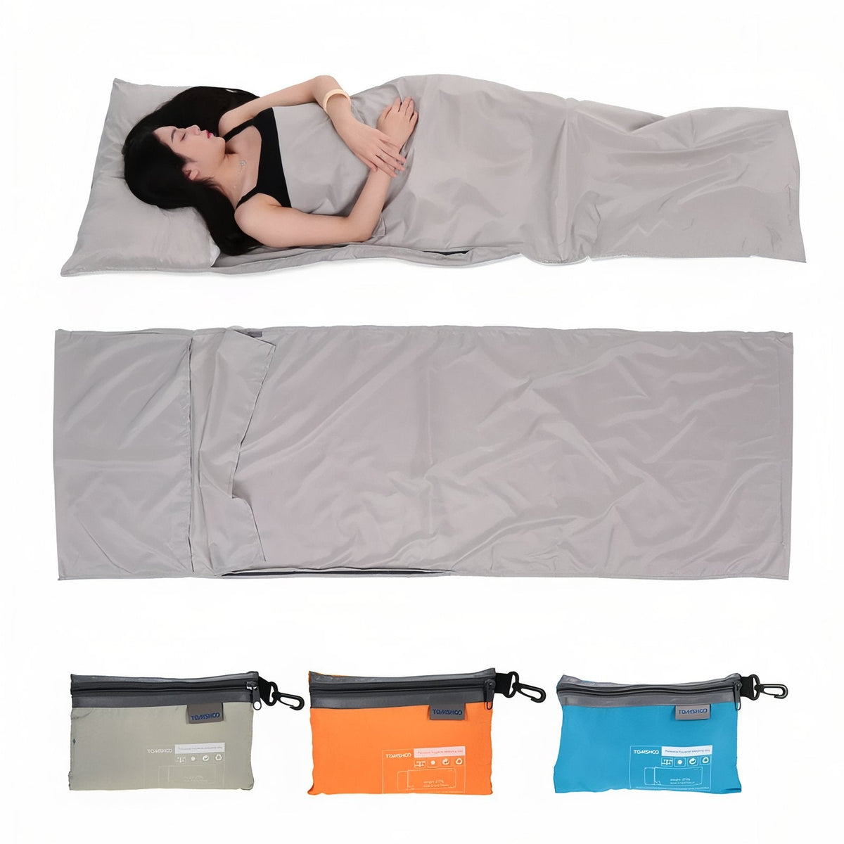 Drap sac de couchage léger avec taie d'oreiller – Esprit Baroudeur
