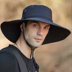 Chapeau de randonnée imperméable à large bord avec jugulaire | Esprit Baroudeur