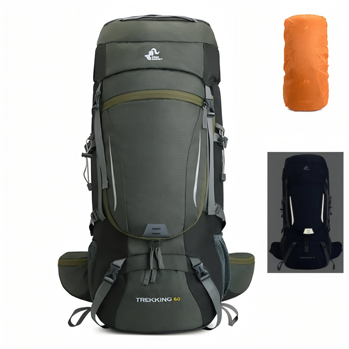 Sac à dos randonnée 60 litres avec armature dorsale | Esprit Baroudeur