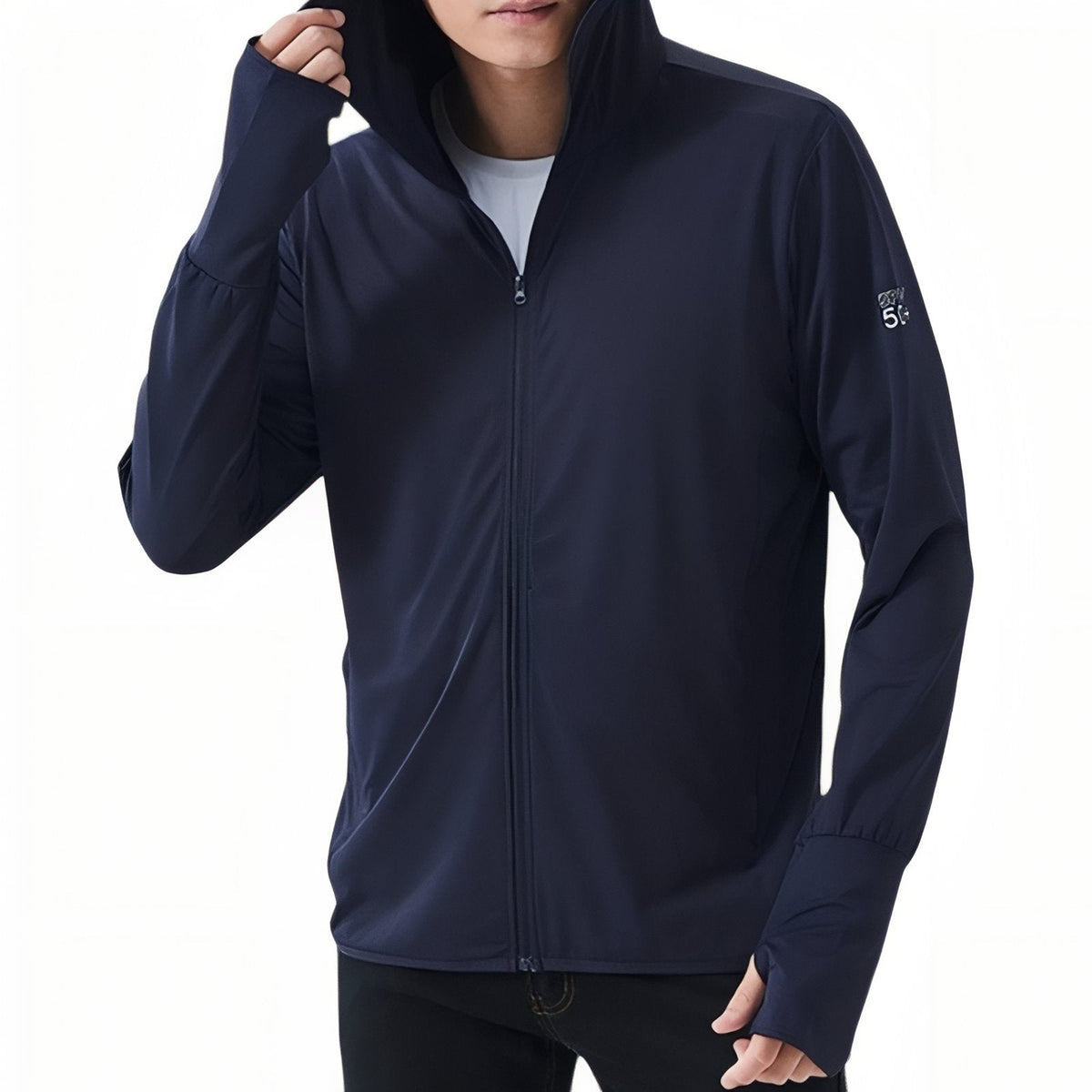 Veste anti-UV UPF 50+ à capuche et cache-visage intégré | Esprit Baroudeur