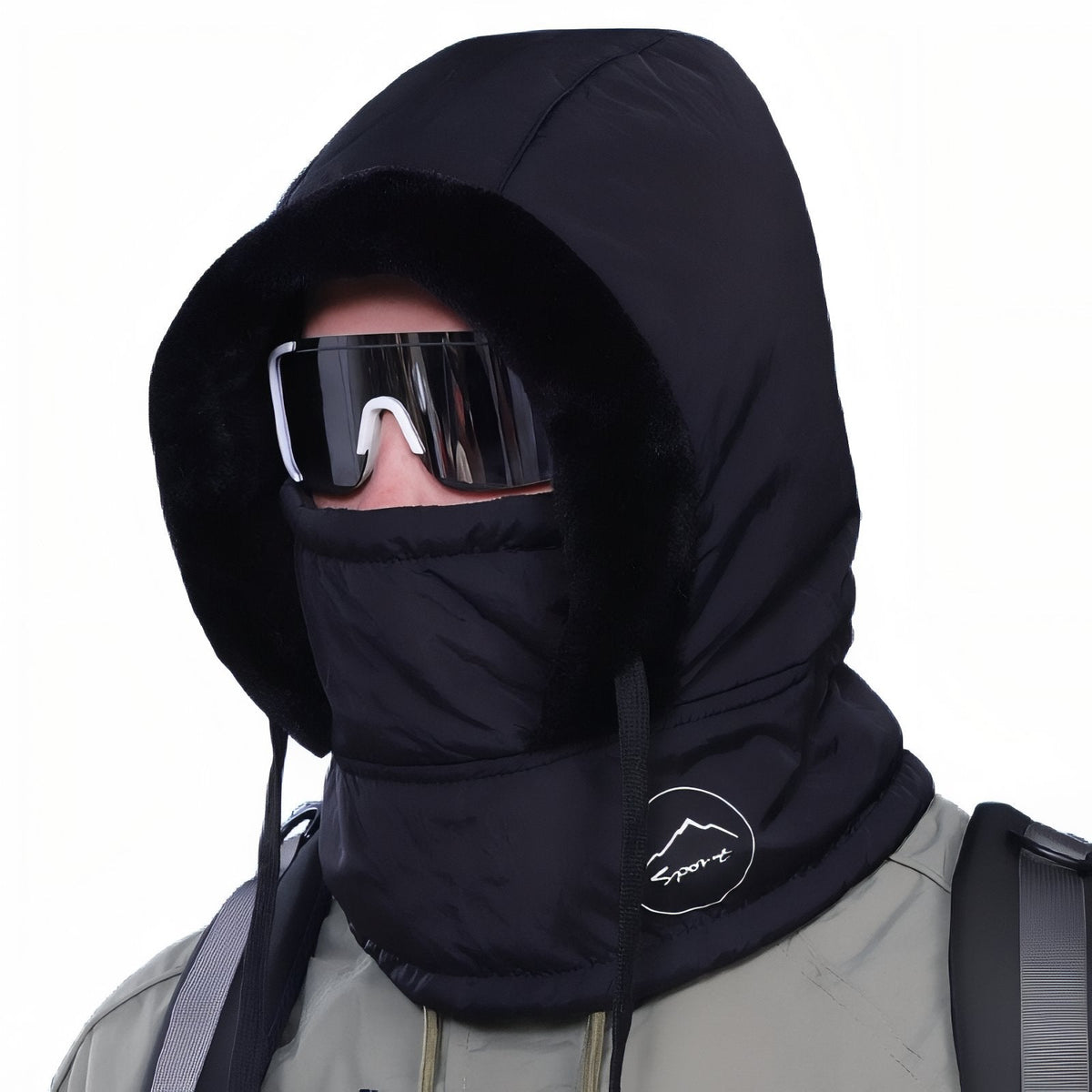 Cagoule chaude randonnée hiver avec protection visage | Esprit Baroudeur
