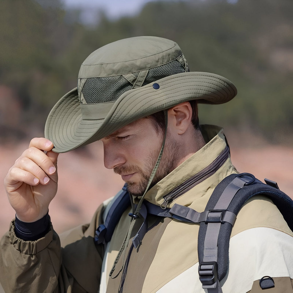 Chapeau randonnée aéré protection soleil