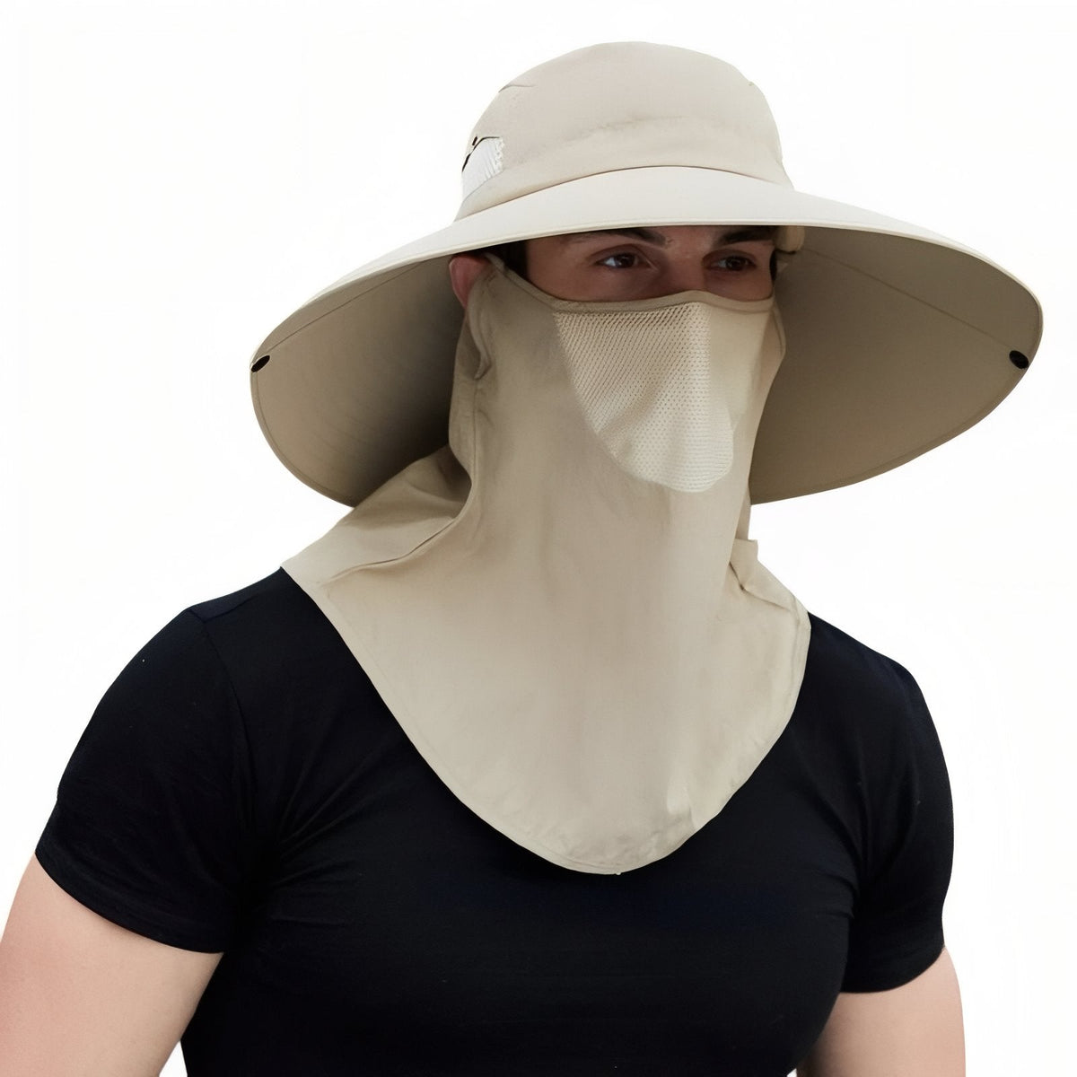 Chapeau randonnée anti-UV avec protection nuque et visage | Esprit Baroudeur