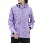 Veste imperméable randonnée à capuche motif montagne | Esprit Baroudeur