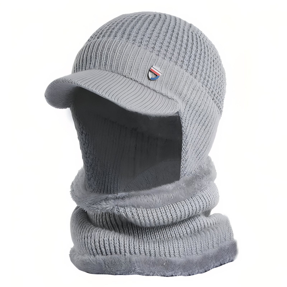 Casquette cagoule tricot avec tour de cou hiver | Esprit Baroudeur