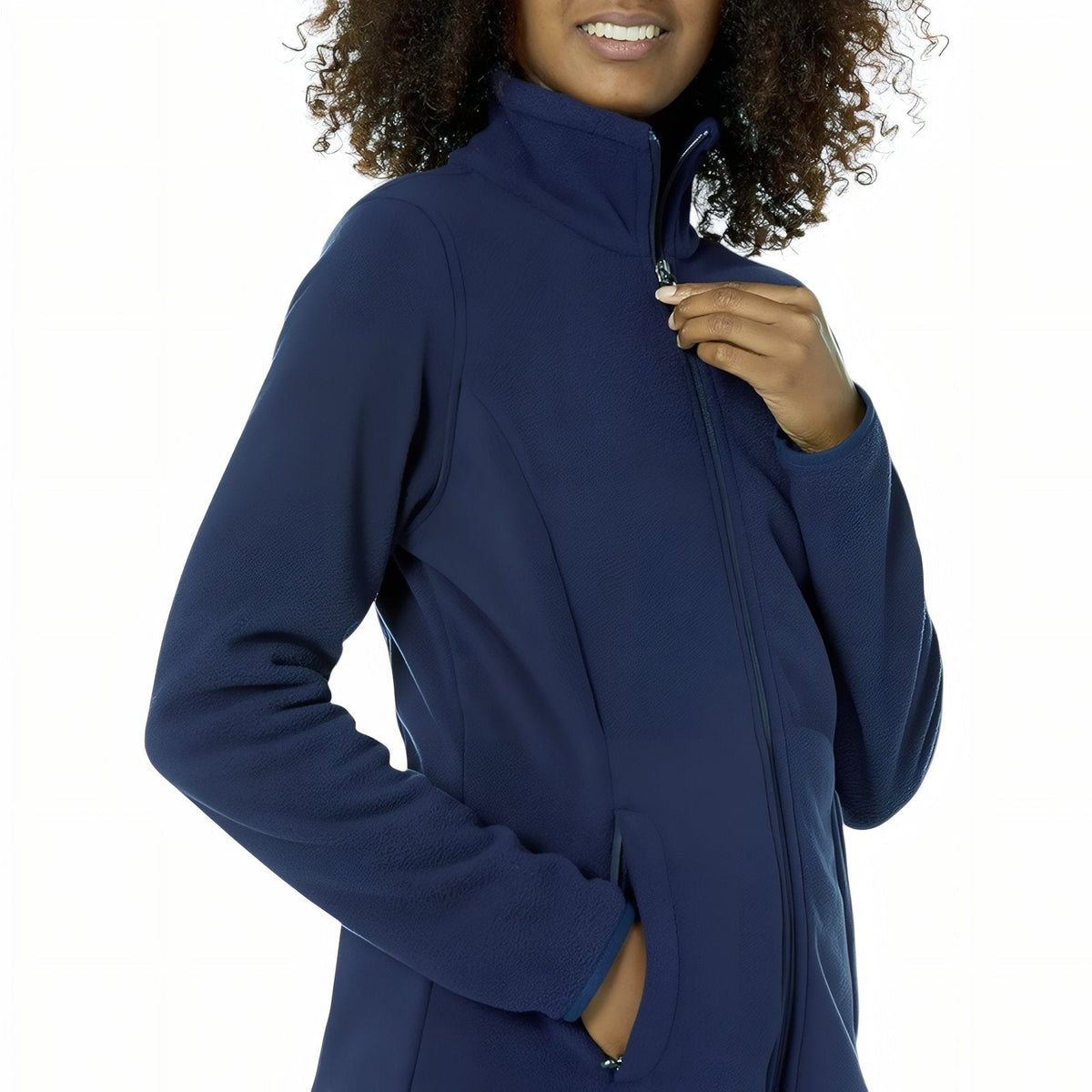 Veste polaire randonnée zippée col montant poches | Esprit Baroudeur