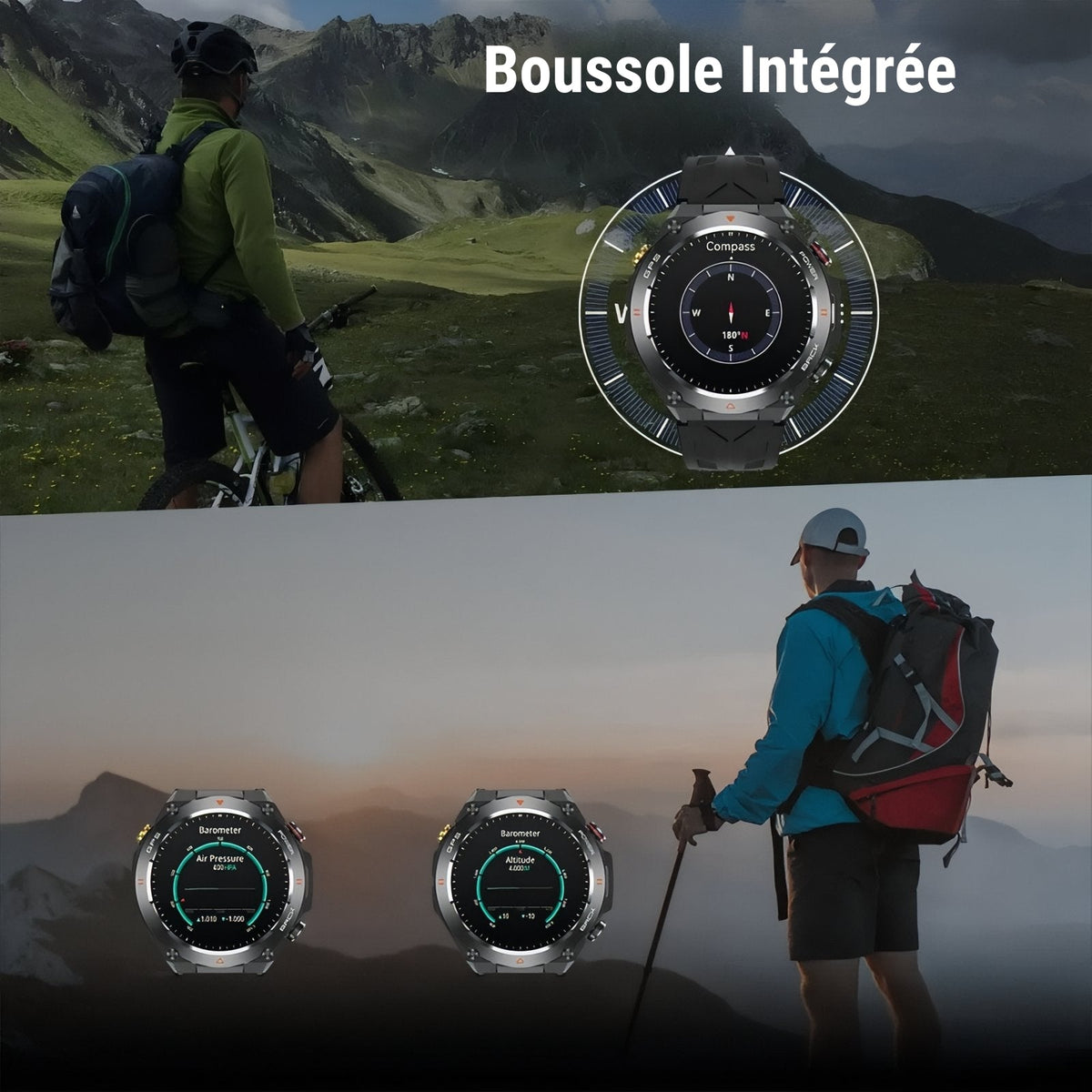 Montre GPS pour randonnée pédestre connectée et robuste | Esprit Baroudeur