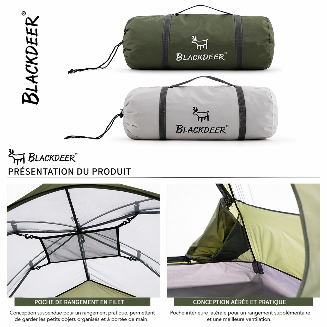 Tente de Camping et Randonnée | 2 Places