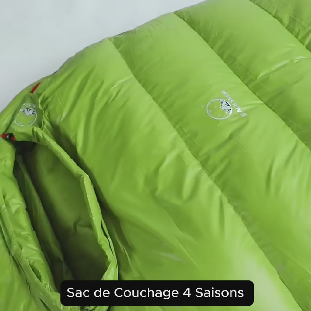 Sac de Couchage 5°C Ultra Léger en Duvet d'Oie – Momie Chaud et Compact, Jumelable