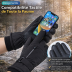 Gants de randonnée hiver tactiles avec poche zippée | Esprit Baroudeur