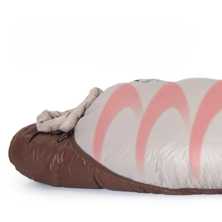Sac de couchage chaud et léger 5°C en duvet – Esprit Baroudeur