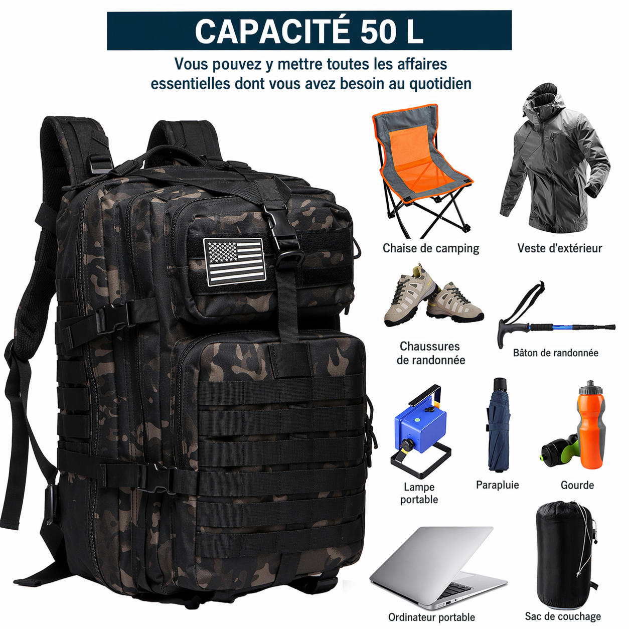 Sac à Dos Outdoor |50L